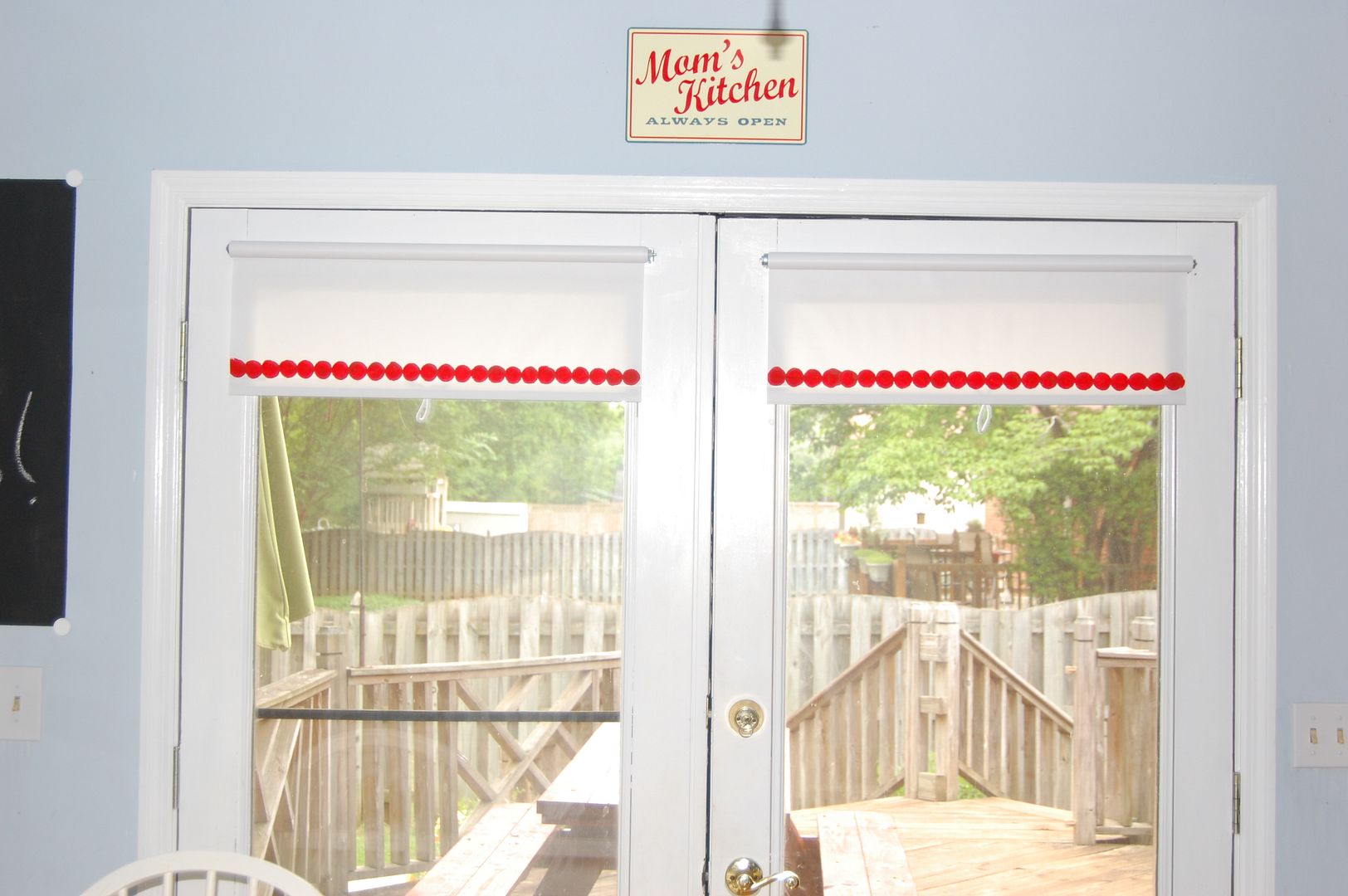 Just Deanna Embellishing inexpensive vinyl roller blinds